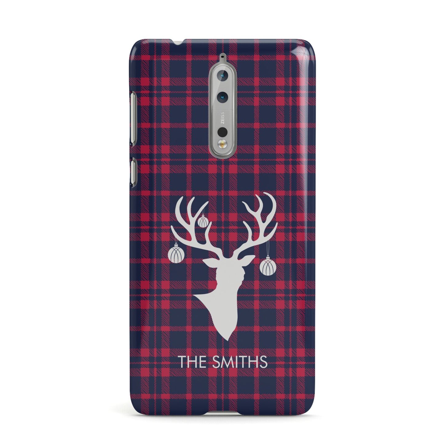 Tartan Stag Personalised Family Name Nokia Case