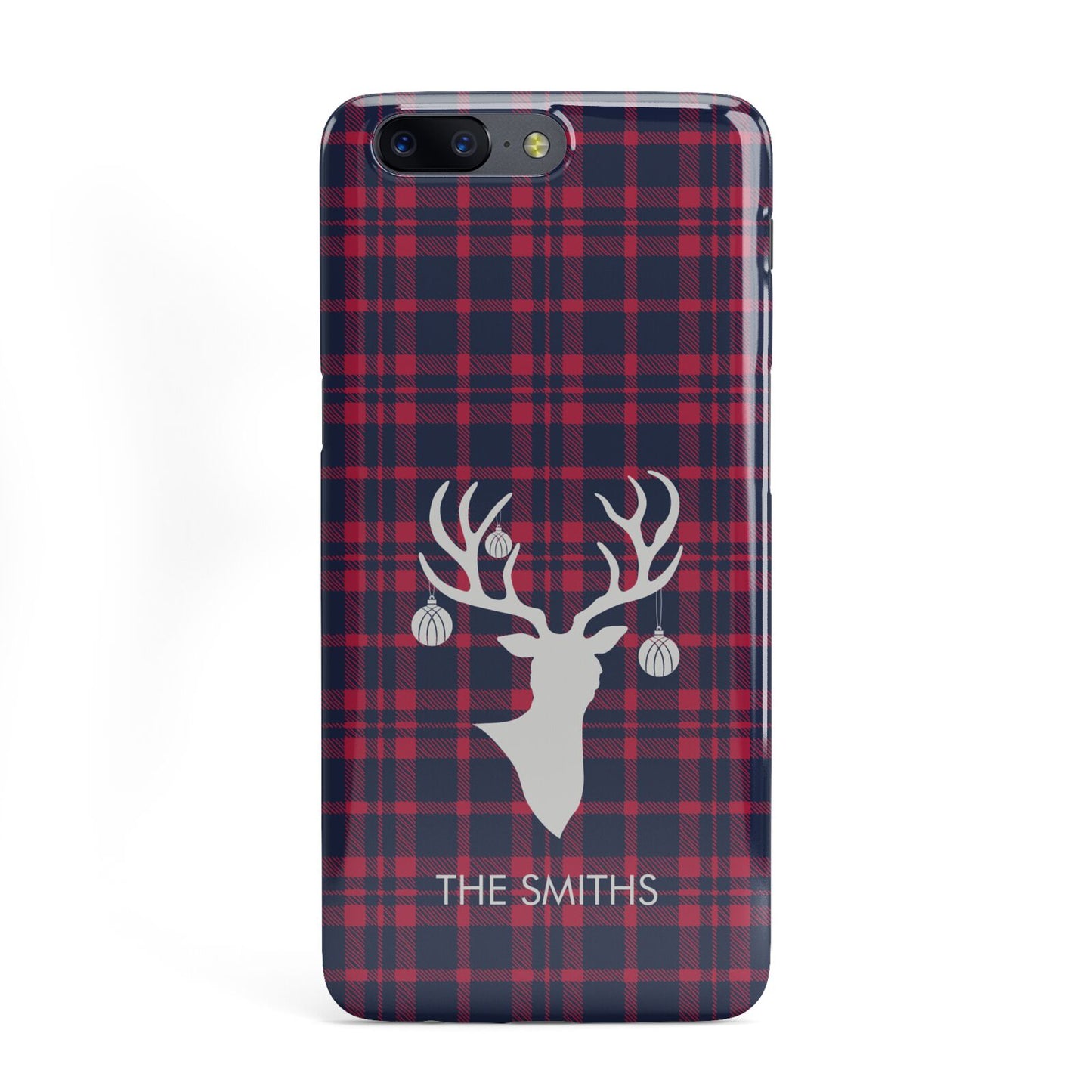 Tartan Stag Personalised Family Name OnePlus Case