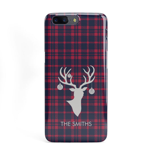 Tartan Stag Personalised Family Name OnePlus Case