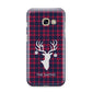 Tartan Stag Personalised Family Name Samsung Galaxy A3 2017 Case on gold phone