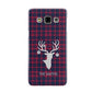 Tartan Stag Personalised Family Name Samsung Galaxy A3 Case