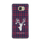 Tartan Stag Personalised Family Name Samsung Galaxy A5 2016 Case on gold phone