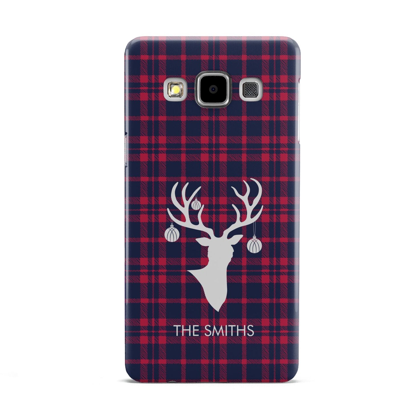 Tartan Stag Personalised Family Name Samsung Galaxy A5 Case