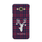 Tartan Stag Personalised Family Name Samsung Galaxy A8 Case