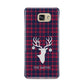 Tartan Stag Personalised Family Name Samsung Galaxy A9 2016 Case on gold phone