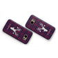 Tartan Stag Personalised Family Name Samsung Galaxy Case Flat Overview