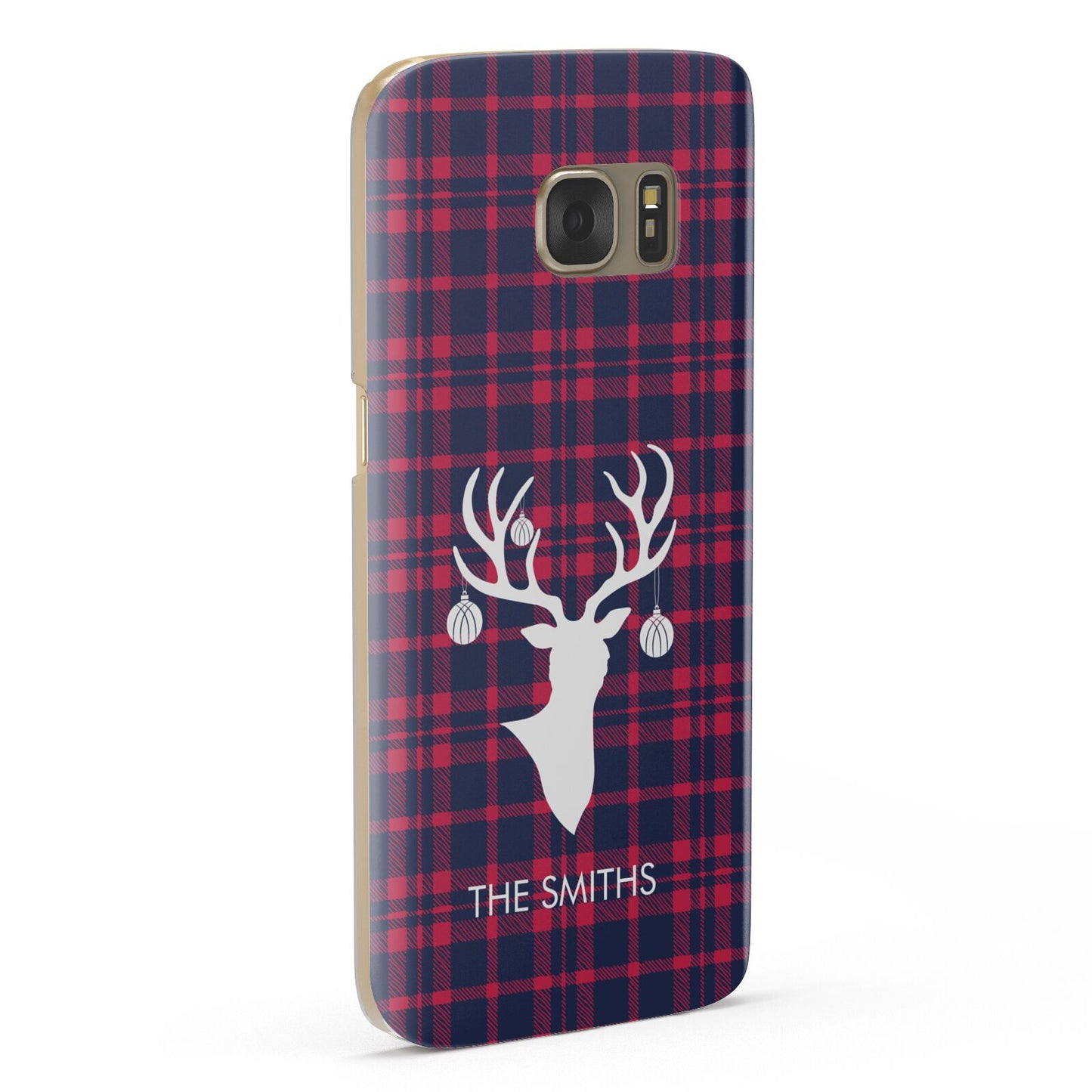 Tartan Stag Personalised Family Name Samsung Galaxy Case Fourty Five Degrees