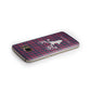 Tartan Stag Personalised Family Name Samsung Galaxy Case Side Close Up