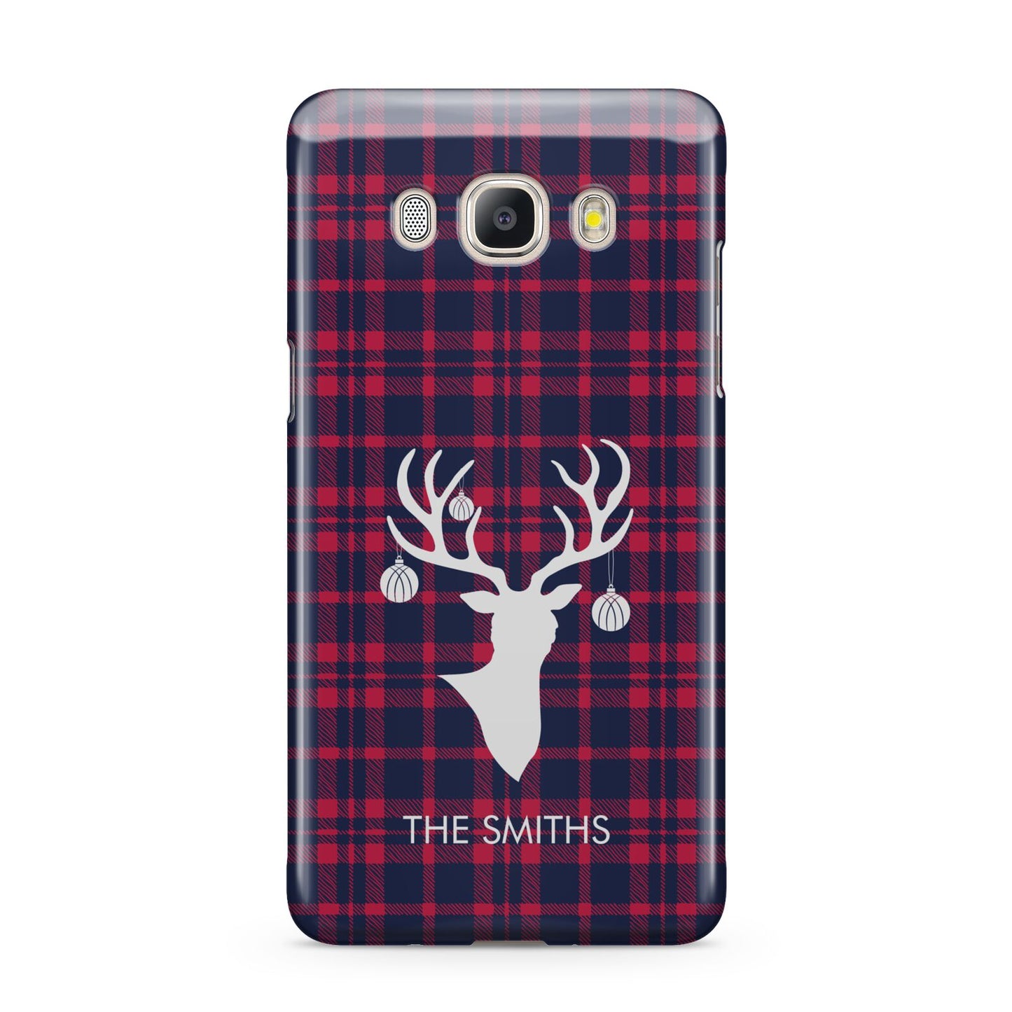 Tartan Stag Personalised Family Name Samsung Galaxy J5 2016 Case