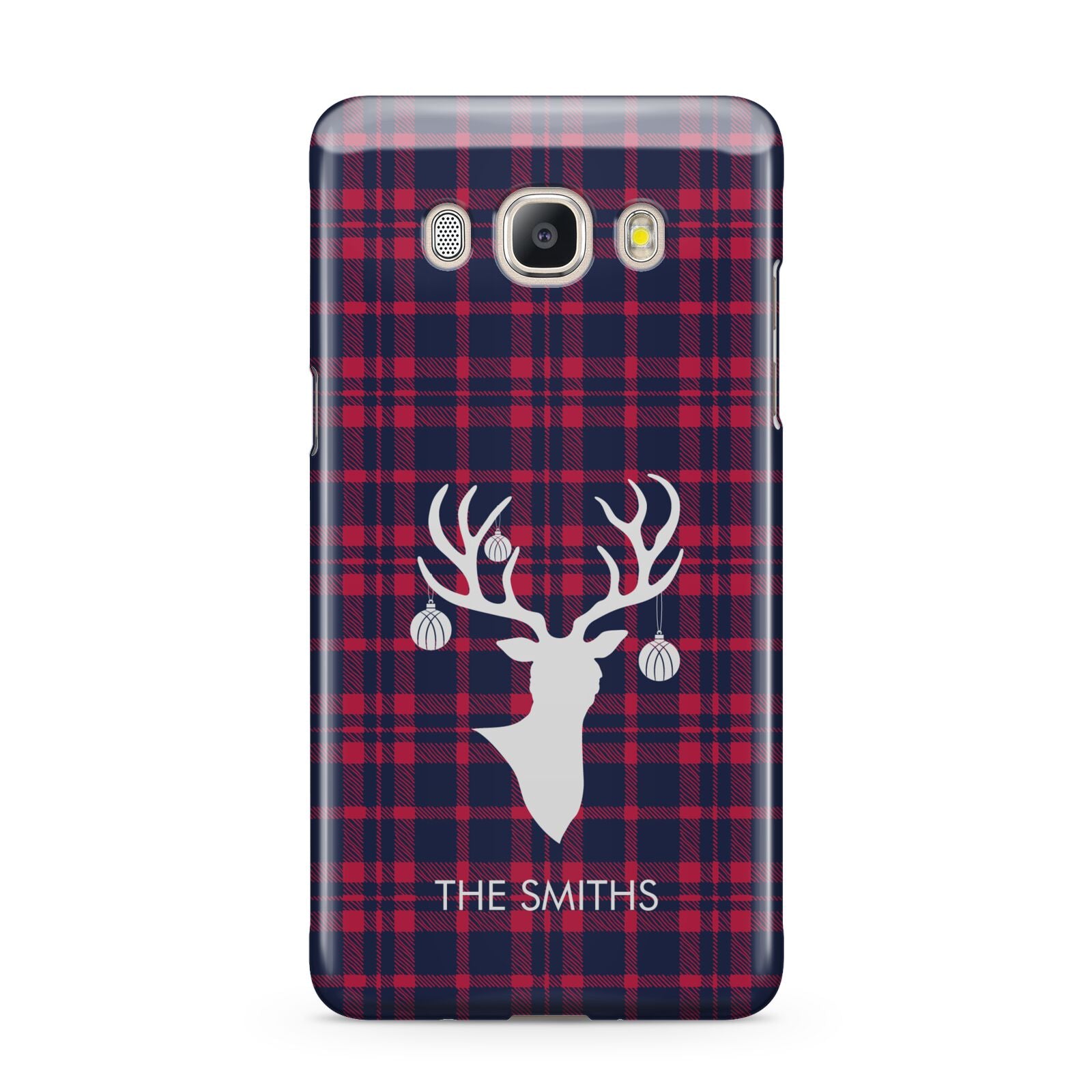 Tartan Stag Personalised Family Name Samsung Galaxy J5 2016 Case