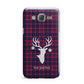 Tartan Stag Personalised Family Name Samsung Galaxy J7 Case
