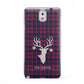 Tartan Stag Personalised Family Name Samsung Galaxy Note 3 Case