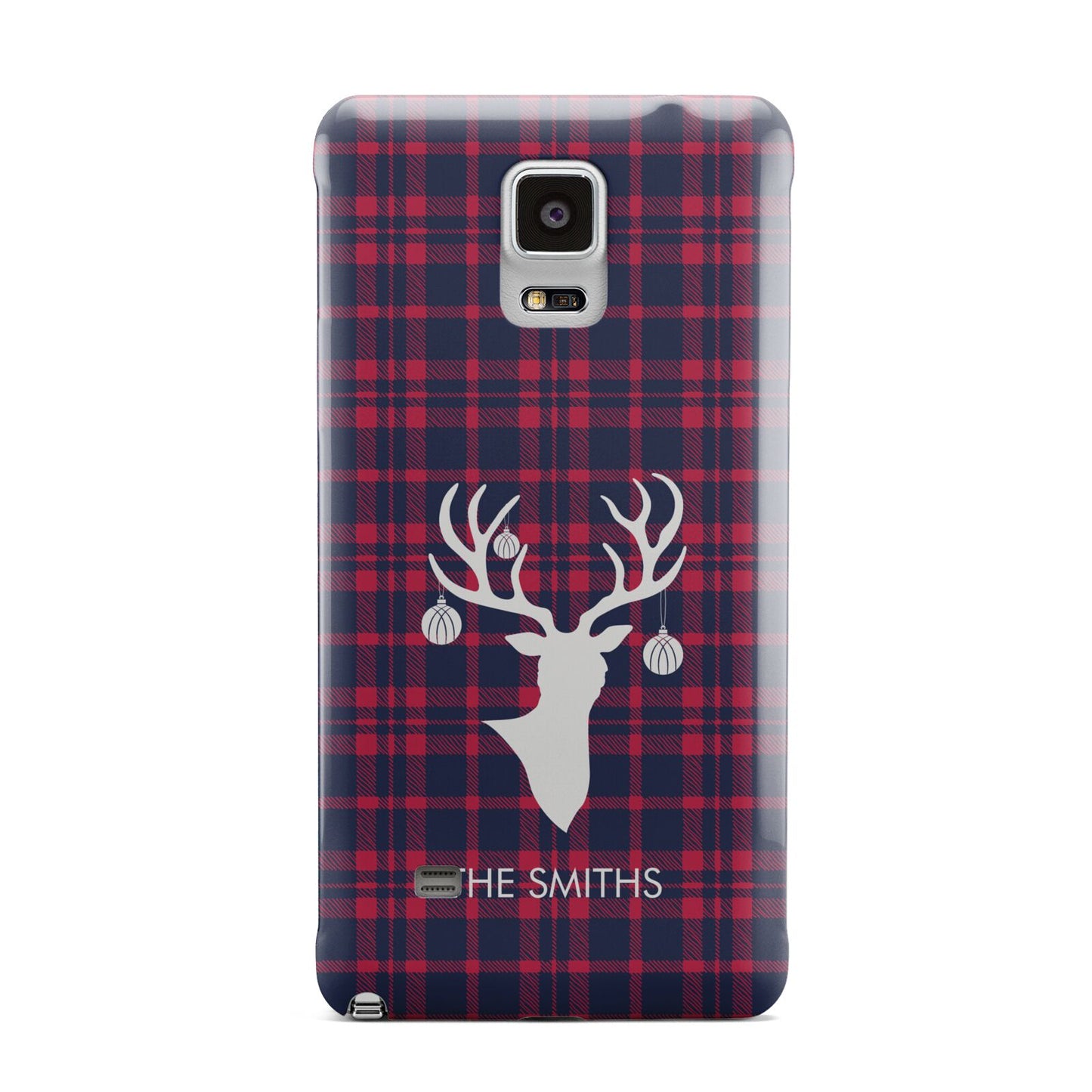 Tartan Stag Personalised Family Name Samsung Galaxy Note 4 Case