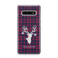 Tartan Stag Personalised Family Name Samsung Galaxy S10 Plus Case