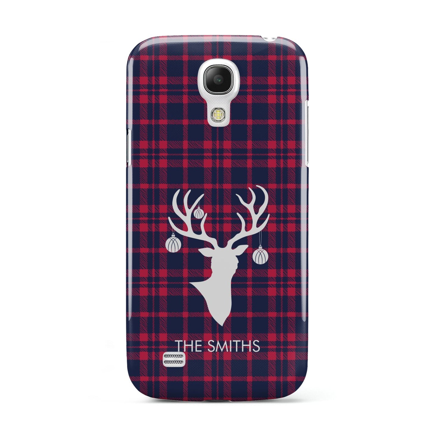 Tartan Stag Personalised Family Name Samsung Galaxy S4 Mini Case