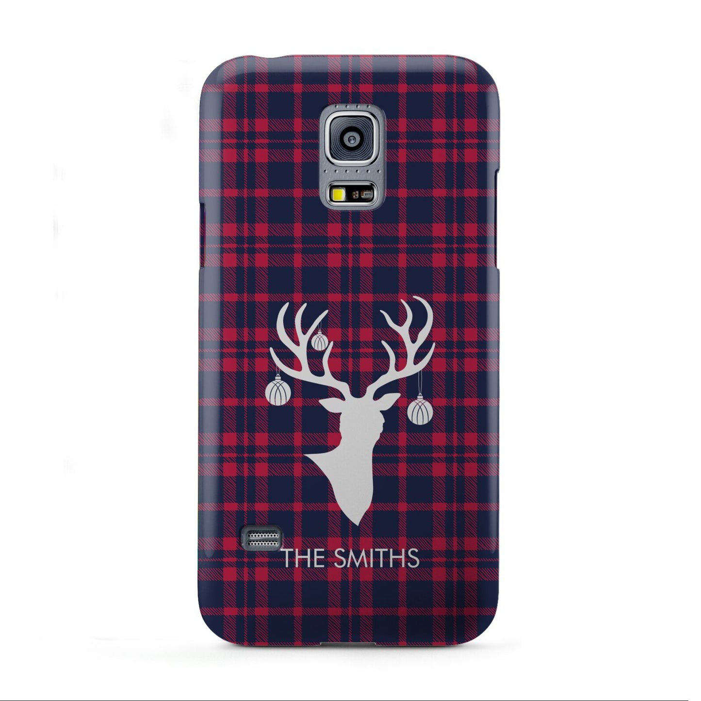 Tartan Stag Personalised Family Name Samsung Galaxy S5 Mini Case