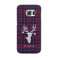Tartan Stag Personalised Family Name Samsung Galaxy S6 Edge Case