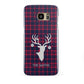 Tartan Stag Personalised Family Name Samsung Galaxy S7 Edge Case