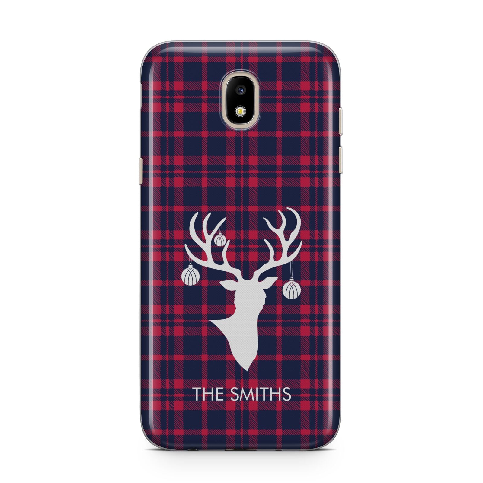 Tartan Stag Personalised Family Name Samsung J5 2017 Case
