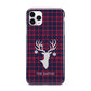 Tartan Stag Personalised Family Name iPhone 11 Pro Max 3D Tough Case