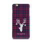 Tartan Stag Personalised Family Name iPhone 6 Plus 3D Snap Case on Gold Phone
