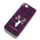 Tartan Stag Personalised Family Name iPhone 8 Bumper Case on Silver iPhone Alternative Image