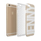 Taupe with Bold White Name Apple iPhone 6 3D Tough Case Expanded view