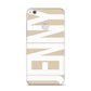 Taupe with Bold White Name Huawei P8 Lite Case