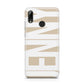 Taupe with Bold White Name Huawei Y7 2019