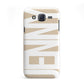 Taupe with Bold White Name Samsung Galaxy J5 Case