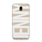 Taupe with Bold White Name Samsung J5 2017 Case