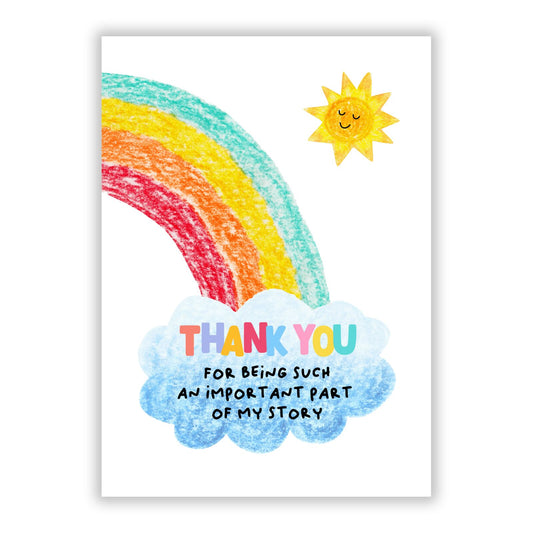 Teacher Appreciation A5 Flat Greetings Card