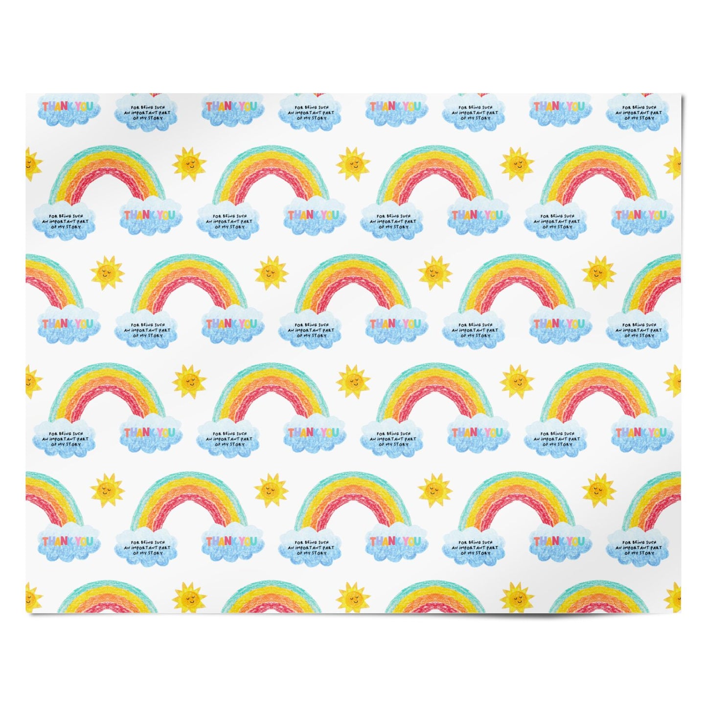 Teacher Appreciation Personalised Wrapping Paper Alternative