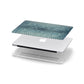 Teal Snakeskin Apple MacBook Case in Detail