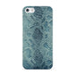 Teal Snakeskin Apple iPhone 5 Case