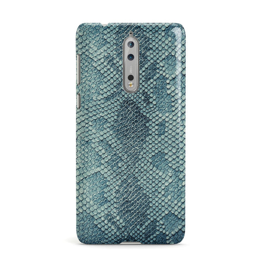 Teal Snakeskin Nokia Case