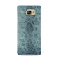 Teal Snakeskin Samsung Galaxy A5 2016 Case on gold phone
