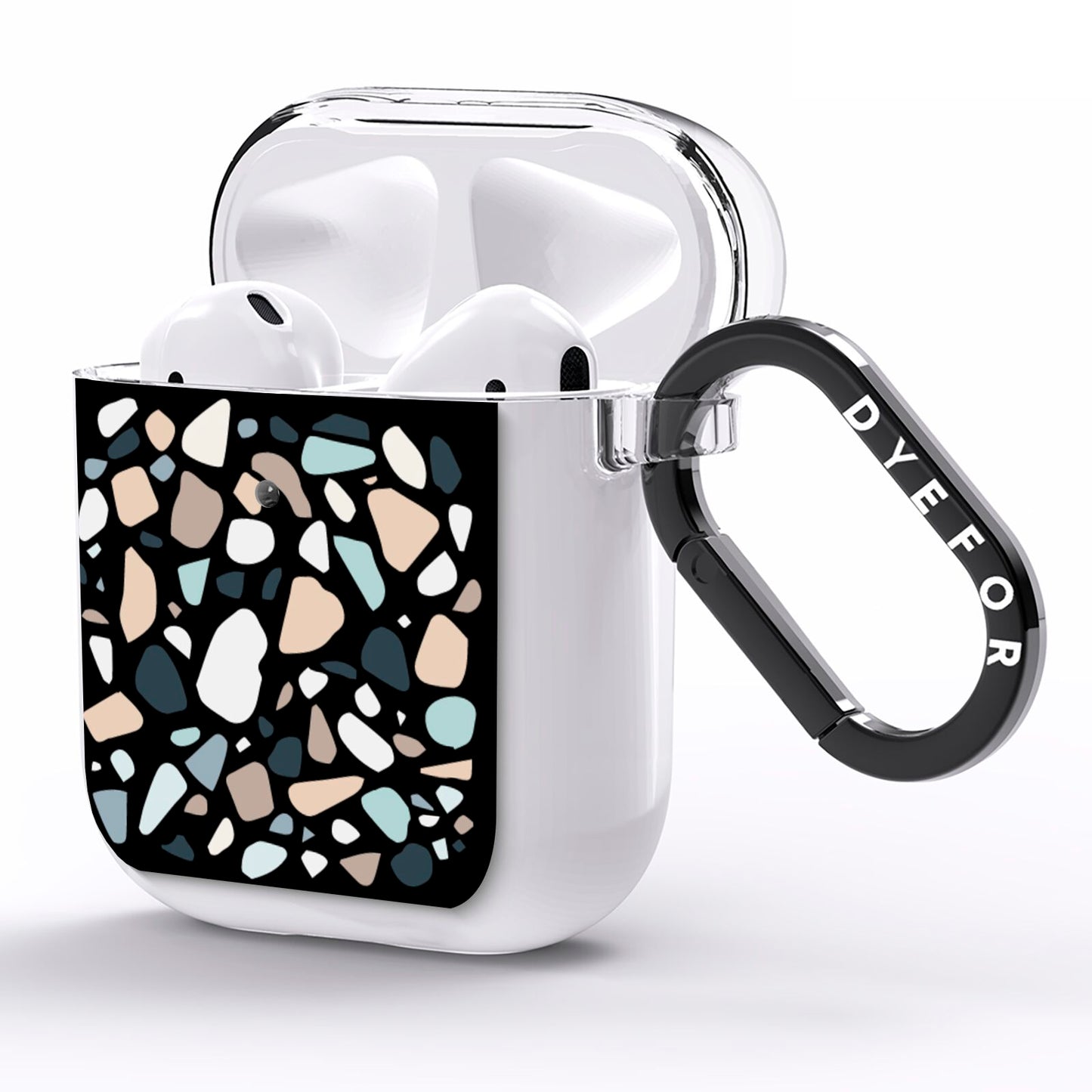 Terrazzo AirPods Clear Case Side Image