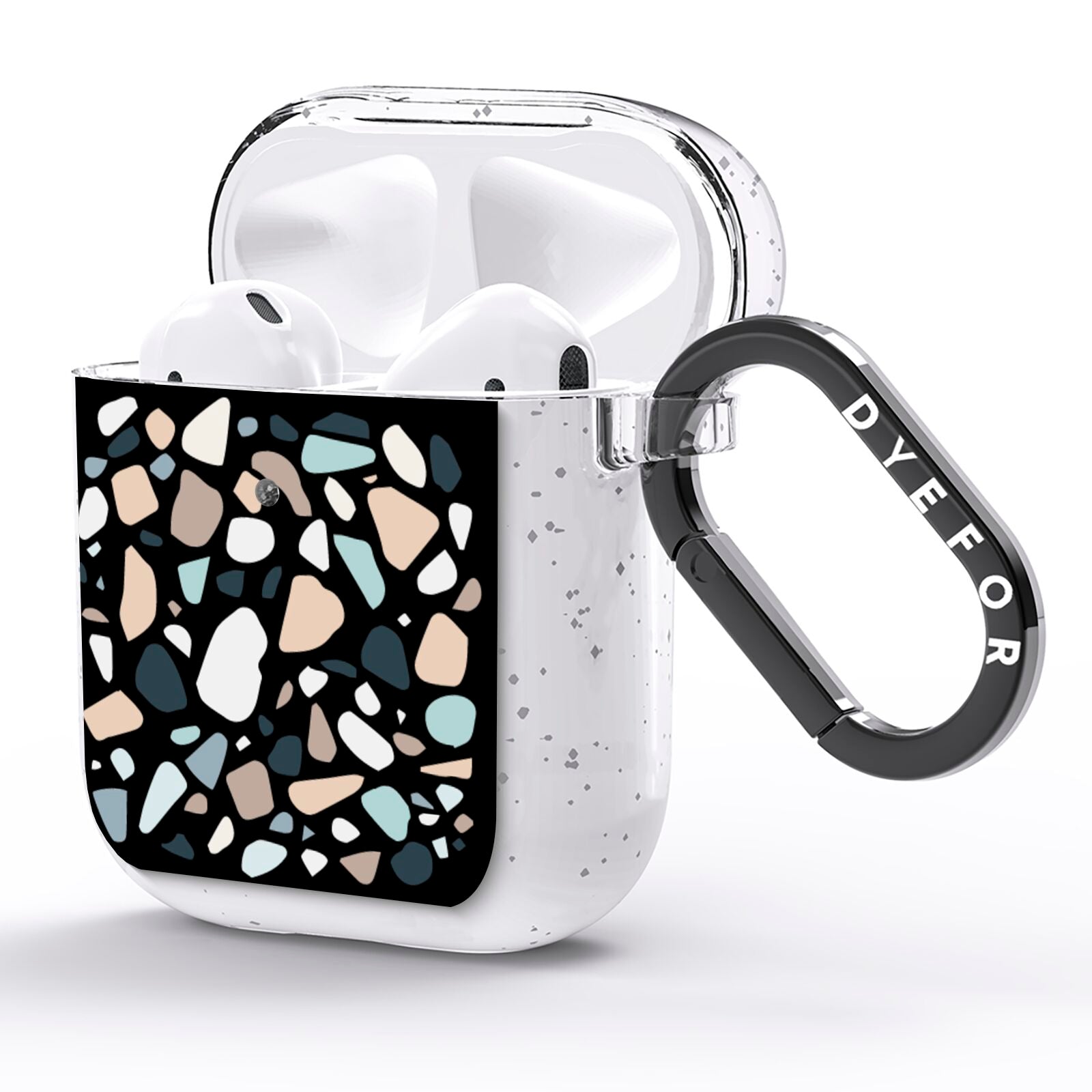 Terrazzo AirPods Glitter Case Side Image