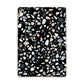 Clear Terrazzo Apple iPad Gold Case