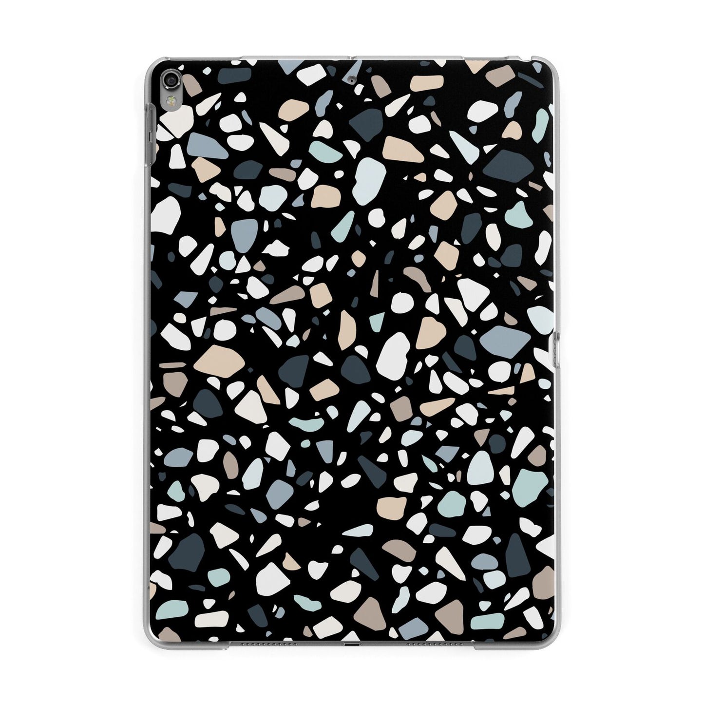 Clear Terrazzo Apple iPad Grey Case