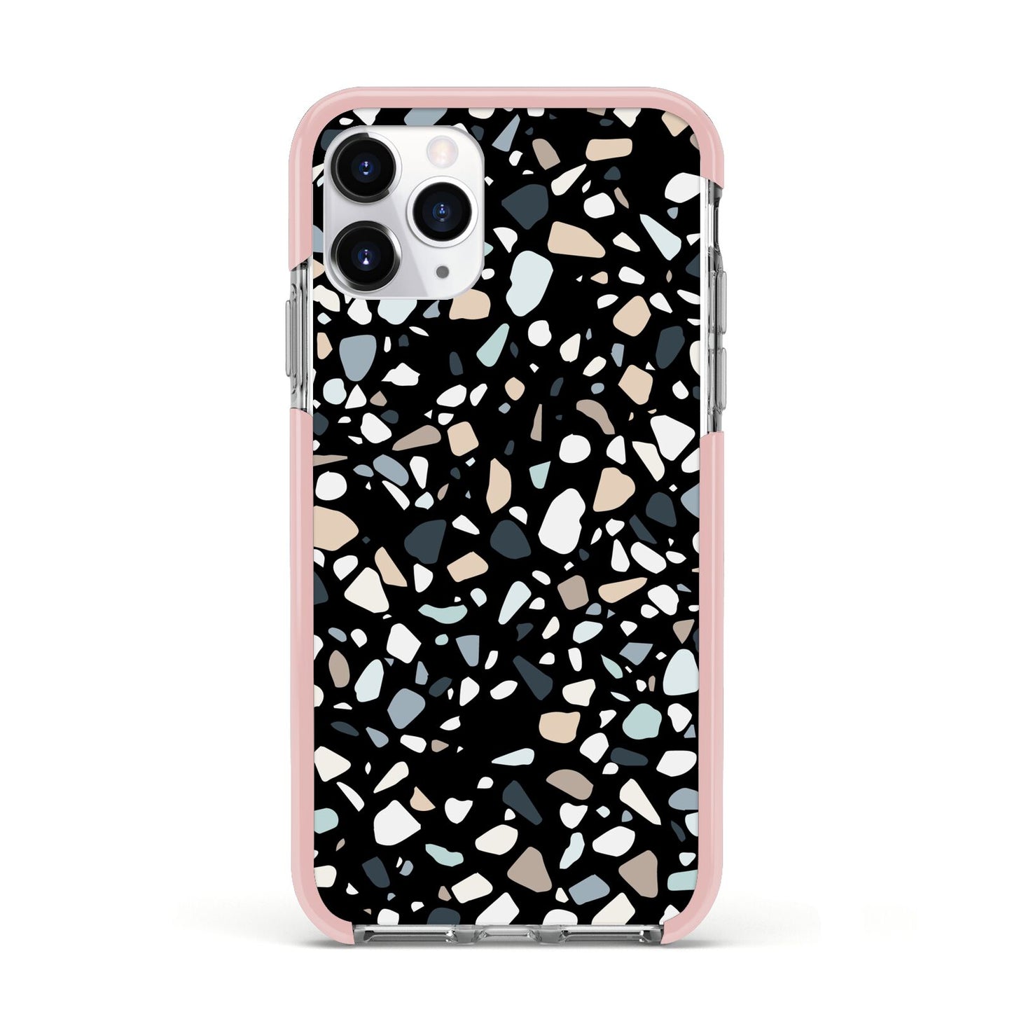 Terrazzo Apple iPhone 11 Pro in Silver with Pink Impact Case
