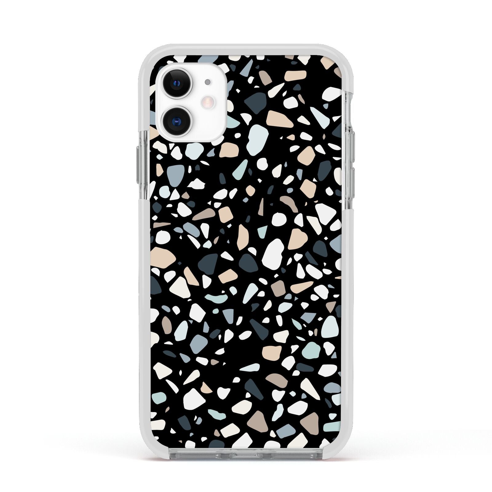 Terrazzo Apple iPhone 11 in White with White Impact Case
