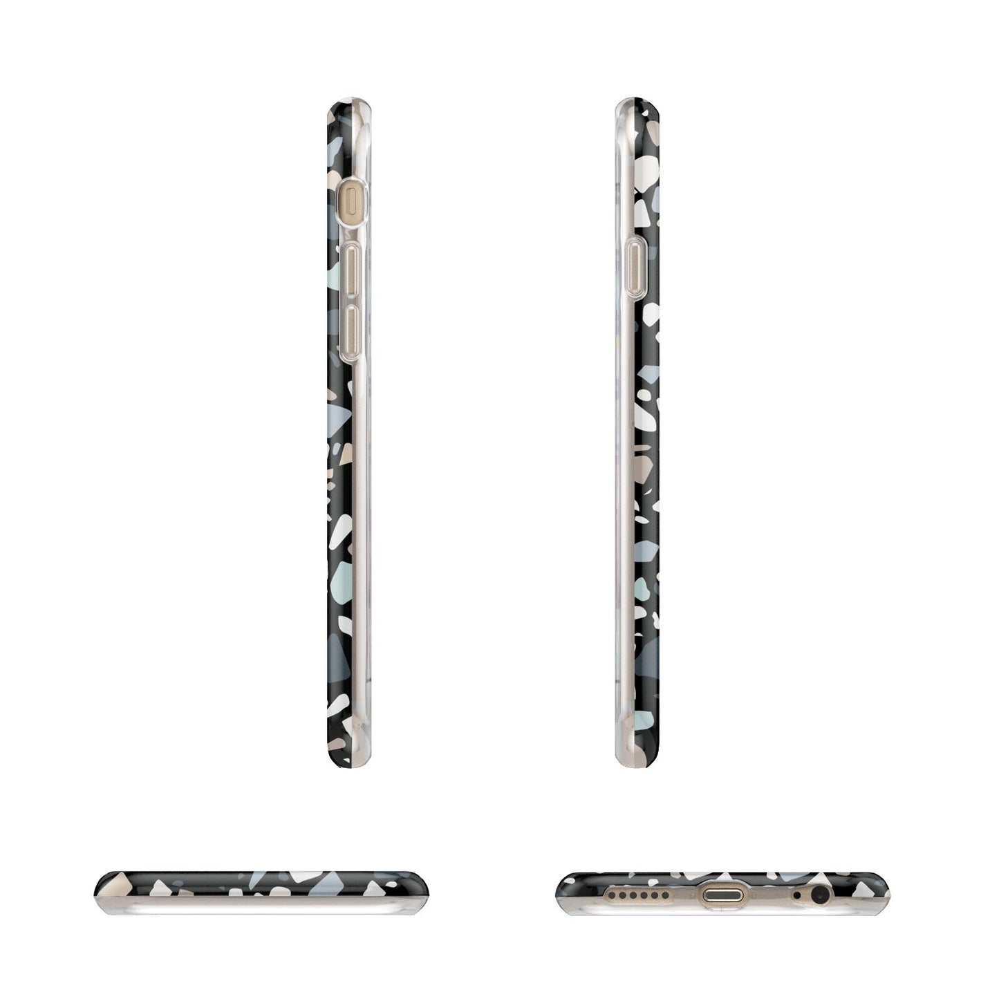 Terrazzo Apple iPhone 6 3D Wrap Tough Case Alternative Image Angles
