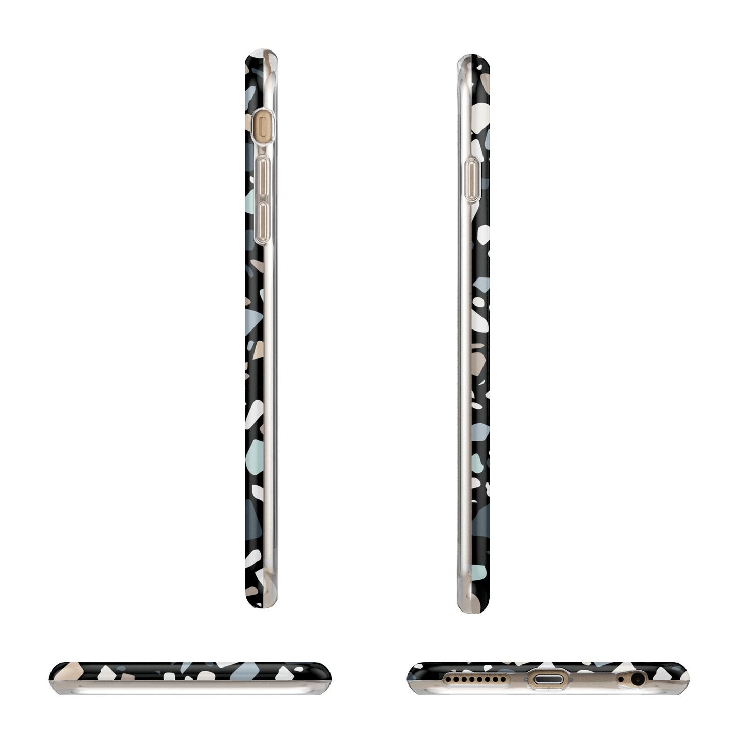 Terrazzo Apple iPhone 6 Plus 3D Wrap Tough Case Alternative Image Angles