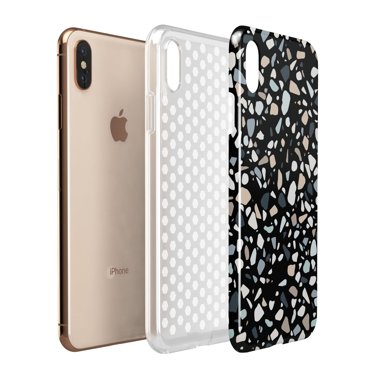 Terrazzo Apple iPhone Xs Max 3D Tough Case Expanded View