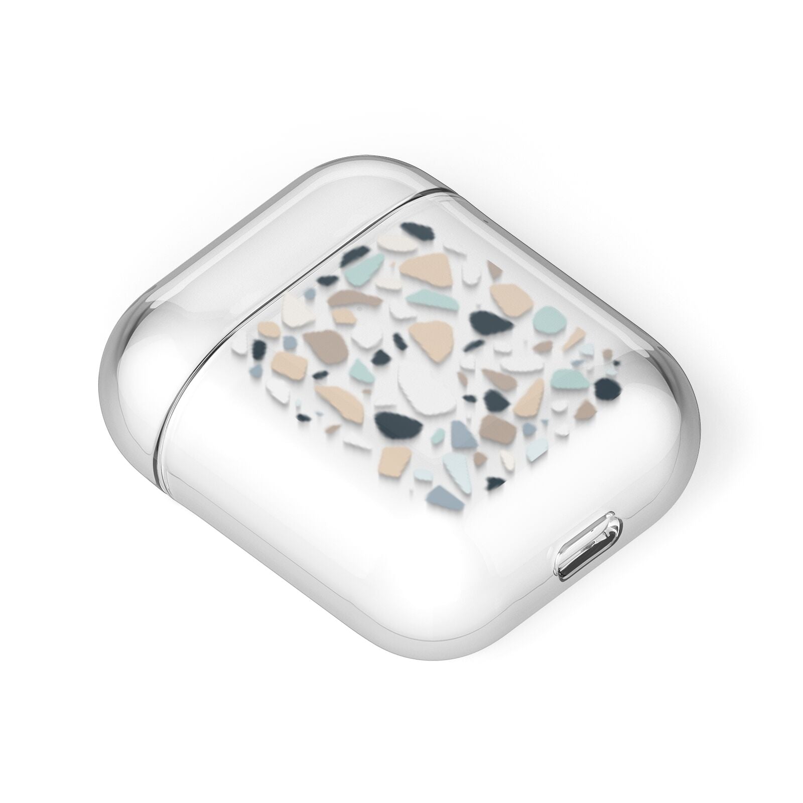 Terrazzo Pattern AirPods Case Laid Flat