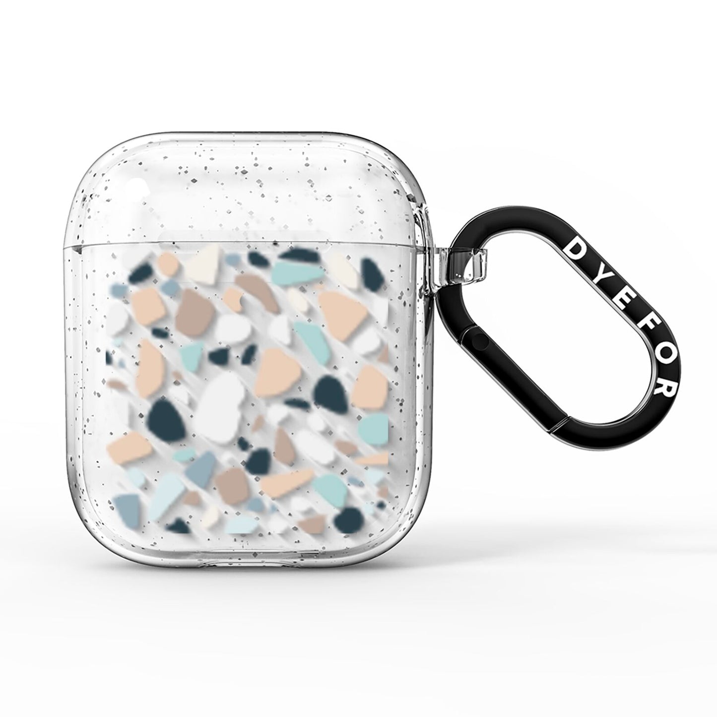 Terrazzo Pattern AirPods Glitter Case