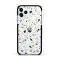 Terrazzo Pattern Apple iPhone 11 Pro in Silver with Black Impact Case
