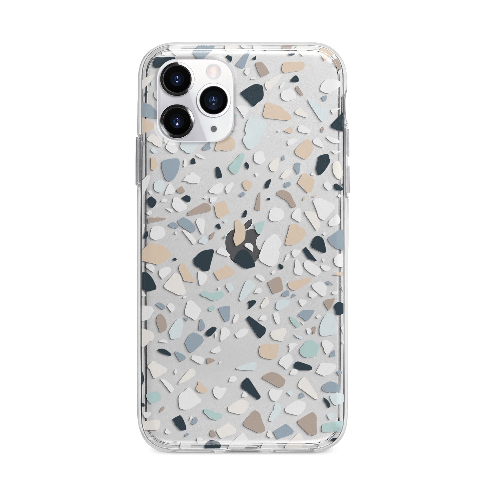Terrazzo Pattern Apple iPhone 11 Pro in Silver with Bumper Case